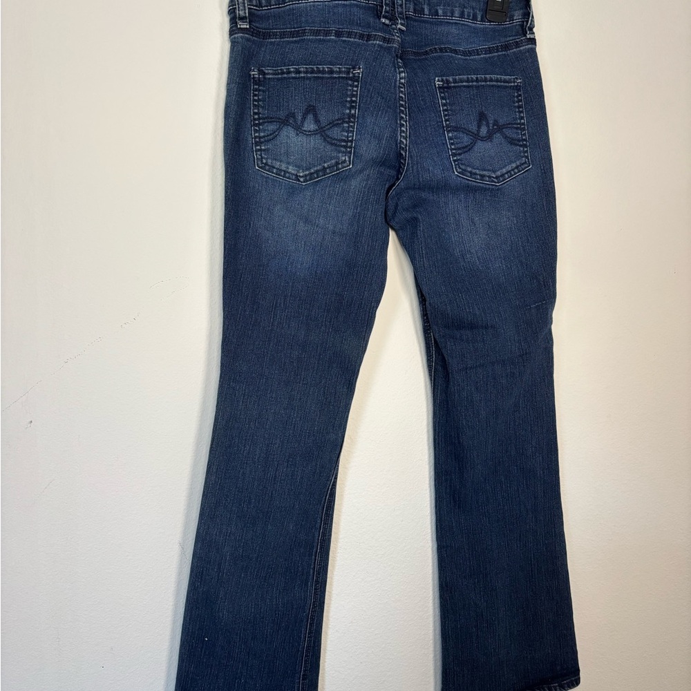 New York & Company Boot Cut Straight Classic Blue Curvy Flare Jeans sz 6 - Picture 11 of 11